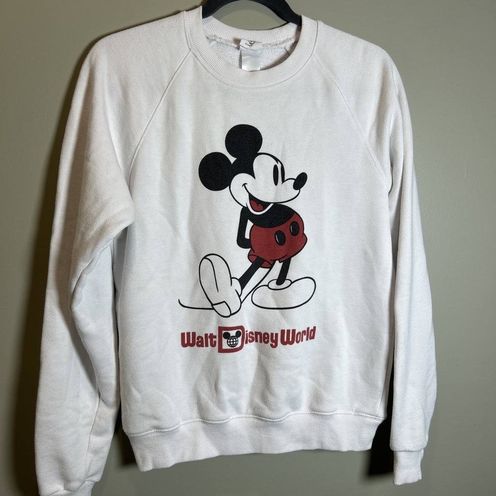 Disney Parks Walt Disney World Mickey Mouse Sweatshirt XS Vintage Disney sweater - Picture 5 of 8